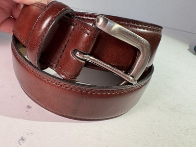 Bosca Men's Genuine Leather Belt   Size 36 / 90   Brown   Made in Canada