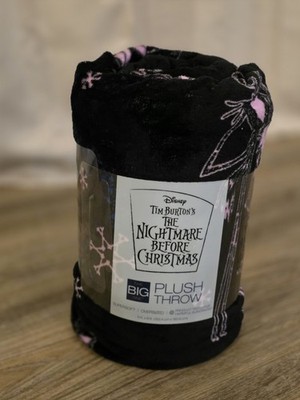 The Big One Plush Throw Sally Disney Nightmare Before Christmas Black Pink 5x6ft