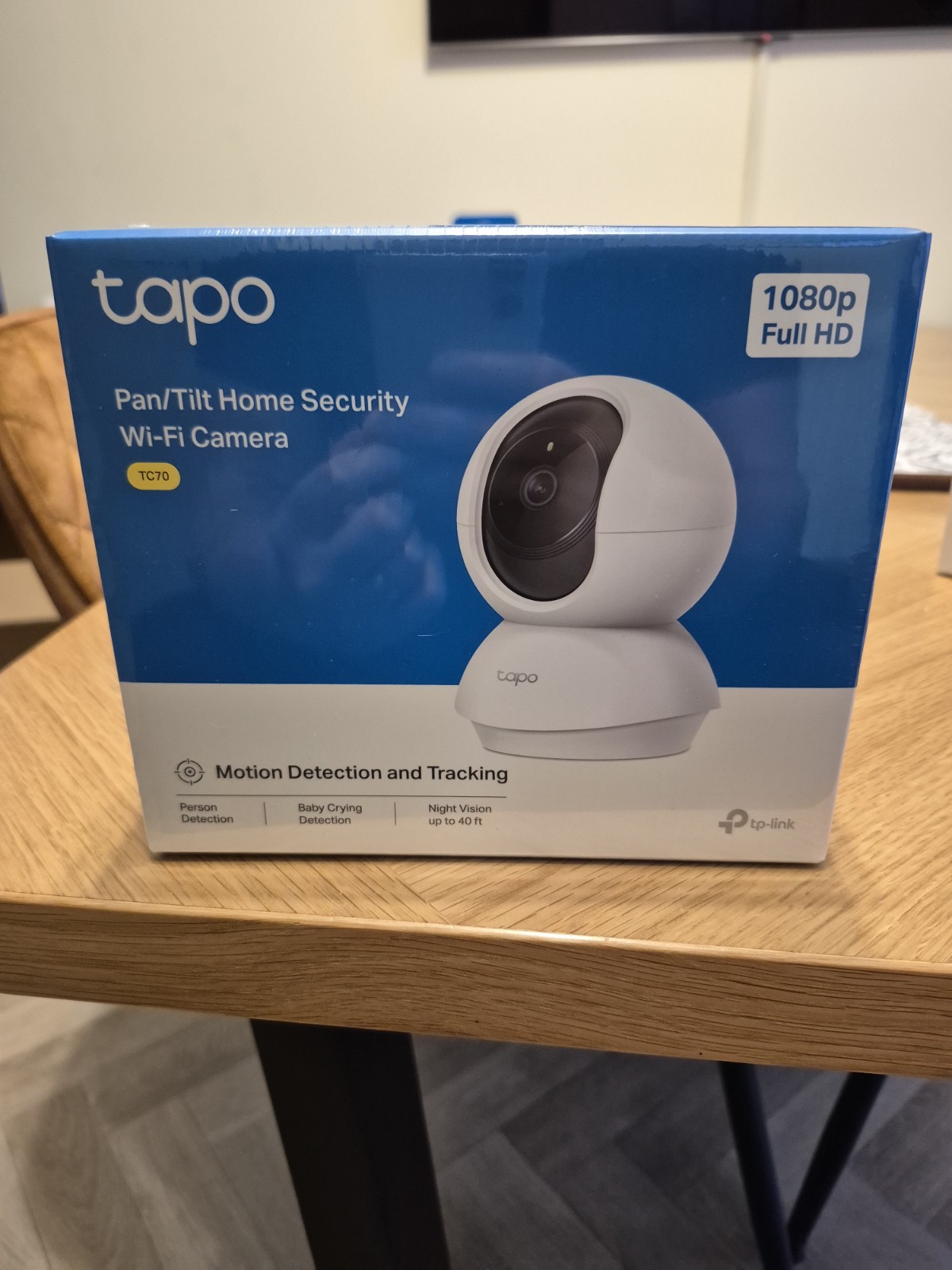 Tapo TC70 Pan/Tilt Indoor Camera House Security Camera, Dog Camera