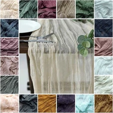 10 feet Cotton Cheesecloth EXTRA LONG TABLE RUNNER Gauze Wedding Party Linens