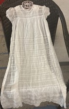 vintage baby christening dress With Matching Liner Slip