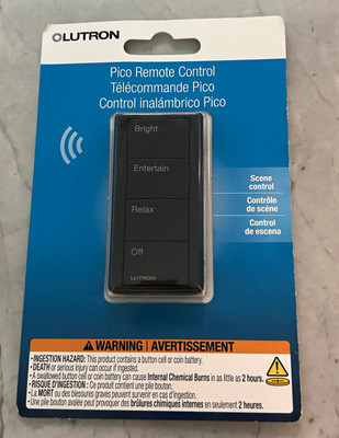 Lutron Pico Wireless 4-Button Scene Remote Control Black PJ2-4B-GBL-P03