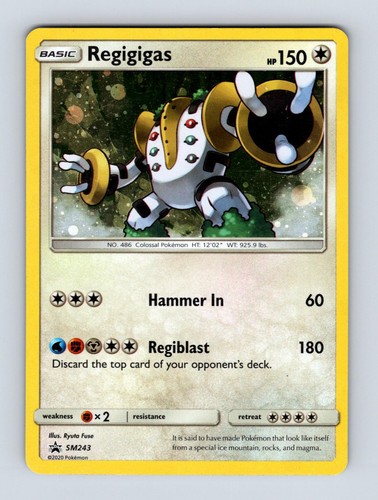 Regigigas - SM243 Holo Promo Sun & Moon Promo Pokemon Lightly Played