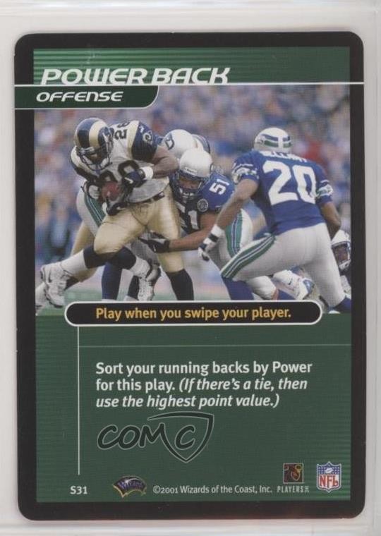 2002-03 NFL Showdown Strategy Offense Second Effort #S32 0b5