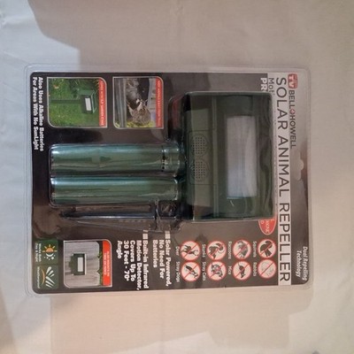 New Bell Howell Motion Activated Solar Animal Repeller/ As Seen On TV
