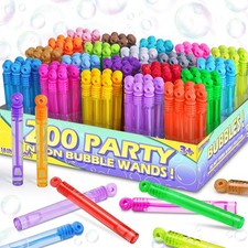 200 Mini Bubble Wands Party Favors Bulk Kids Toys