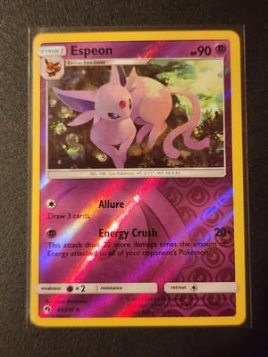 Espeon Rare SM - Lost Thunder 89/214 NM Reverse Holo Pokemon Card | eBay