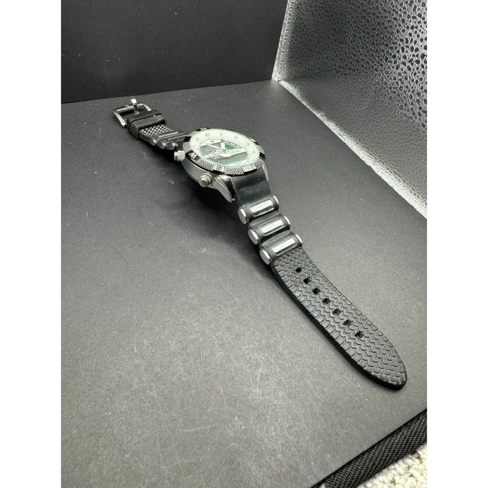 Shark Dual Time Digital Quartz Date Alarm Sports Wrist Watch WR 30M White Dial - Image 3 of 4