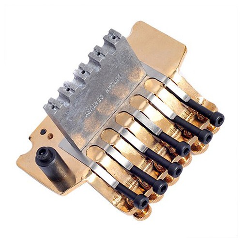 1 paquete de piezas de puente trémolo guitarra dorada sistema H5X75348 - Imagen 5 de 6