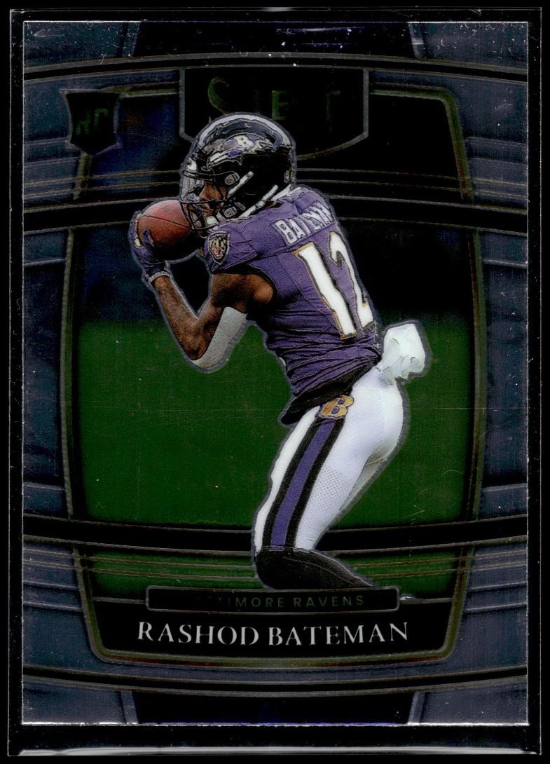 2021 Panini Select Rashod Bateman Rookie Baltimore Ravens #55