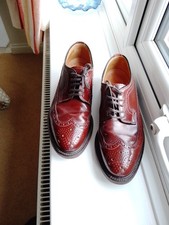 Loake The Royal Brogue Oxblood 8.5 Goodyear Welted Handmade in England. RRP £259