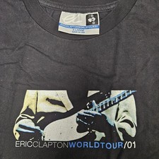 ERIC CLAPTON T SHIRT -XL-2001 World Tour -  Band Concert