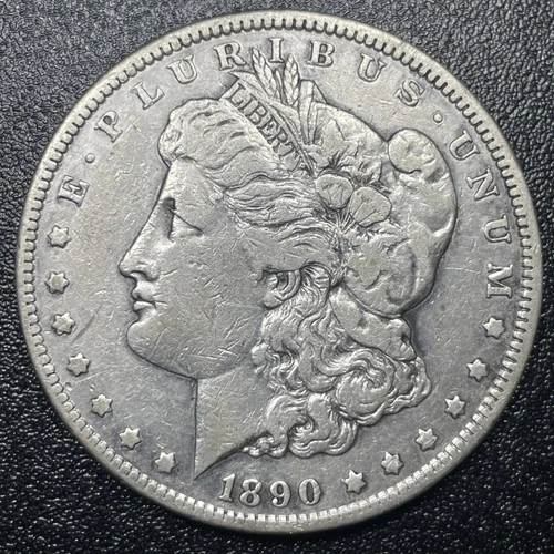 1890 CC Morgan Silver Dollar $1 Better Grade VF Very Fine