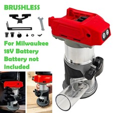 30000RPM Cordless Brushless Hand Held Trimmer Router for Milwaukee 18V Battery