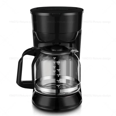 UN BRAND Black 12-Cup Drip Coffee Maker