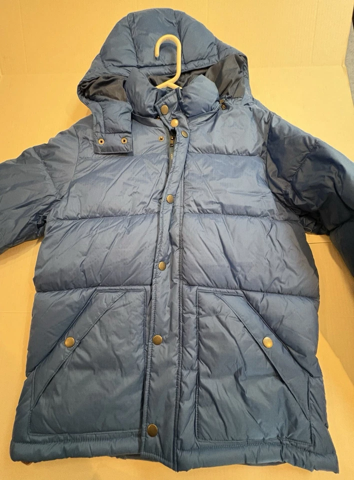 Mens Small Blue Old Navy Hooded Puffer Coat New With Tags Winter - Image 3 of 4
