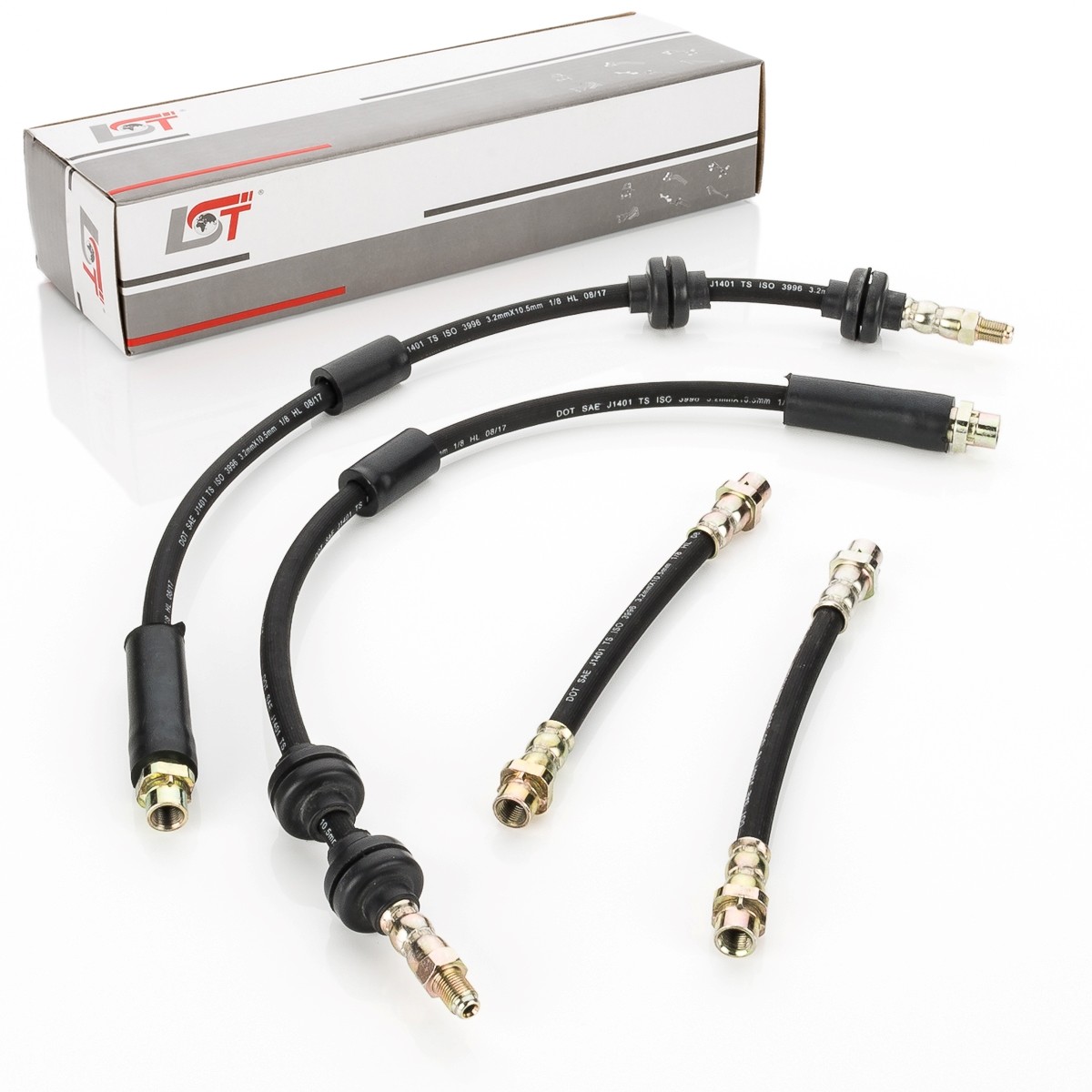 4x Brake Hose Brake Line Front Rear for BMW 3ER E90 E93 Touring E91 E92