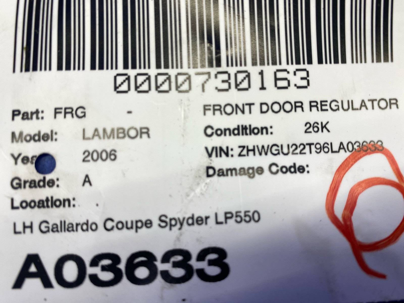 Lamborghini Gallardo LP520-4 Oem