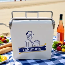 Yakimoto Beach Picnic Cooler 14Qt, Sand-Proof Portable Cooler for Sand & Outdoor