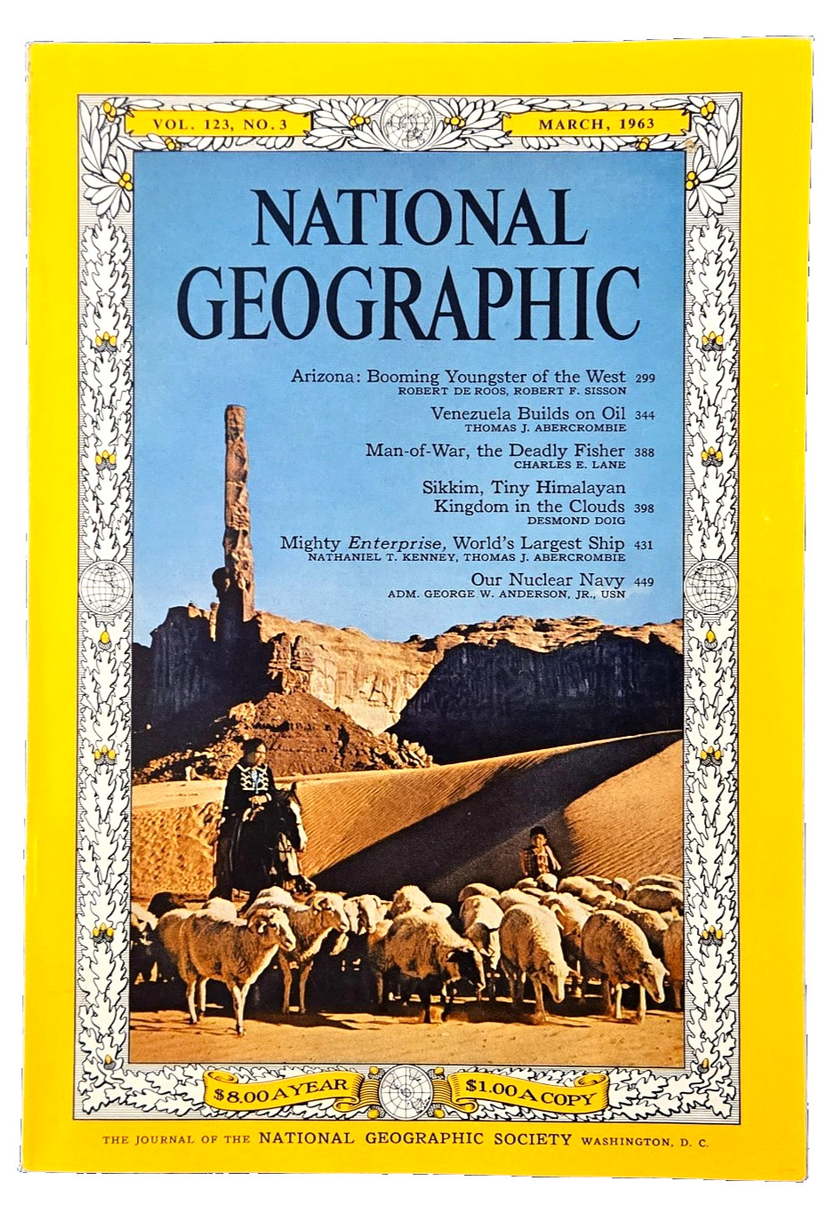 Arizona Booming Youngster of The West - March 1963 National Geographic Magazine
