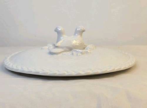 VTG 1983 Royal Worcester GOURMET OVEN CHINA Covered Casserole Dish Turtle Doves - Picture 17 of 24