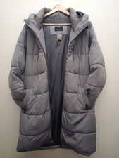 Bershka Women's Long Padded Puffer Jacket UK Small