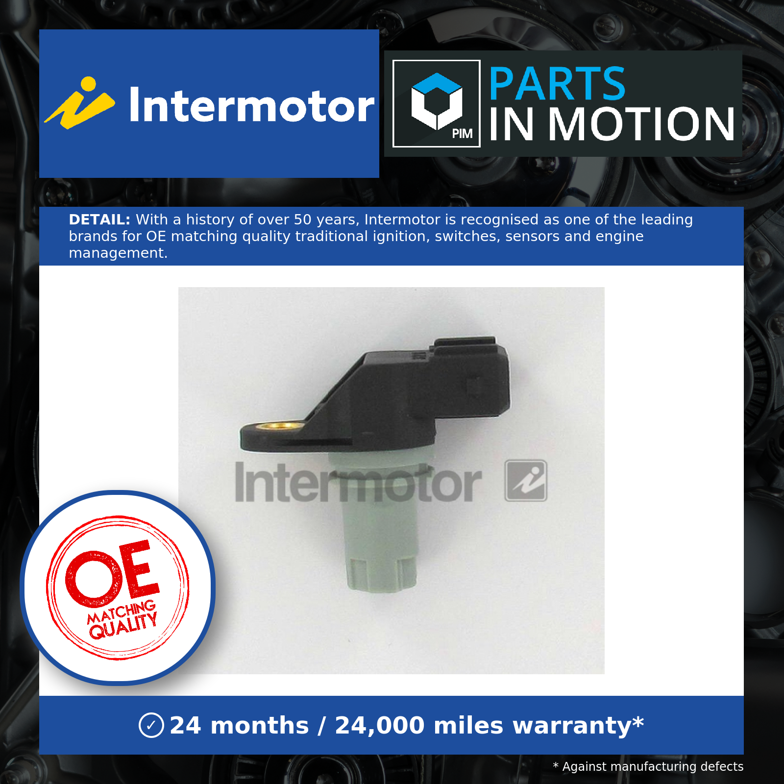 Camshaft Position Sensor fits RENAULT GRAND SCENIC Mk2 1.9D 04 to 09 Intermotor - Image 6
