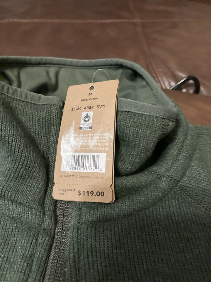 Patagonia Para Hombres MEDIANO Mejor Suéter 1/4 Cremallera Polar Rendimiento Sudadera Adulto Foto 3 de 4