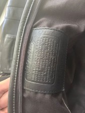 Coach leather travel weekender bag