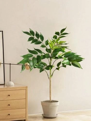 Large 120cm Artificial Plant for Living Room Office Bedroom Decor No Pot - Image 3 of 4