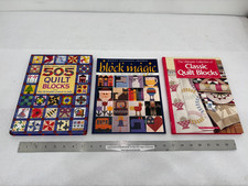  3 Quilt Block Books: 505 Quilt Blocks, Block Magic, Classic Quilt Blocks