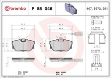 BREMBO Bremsbelagsatz Scheibenbremse PRIME P 85 046 für VW TRANSPORTER T4 70C