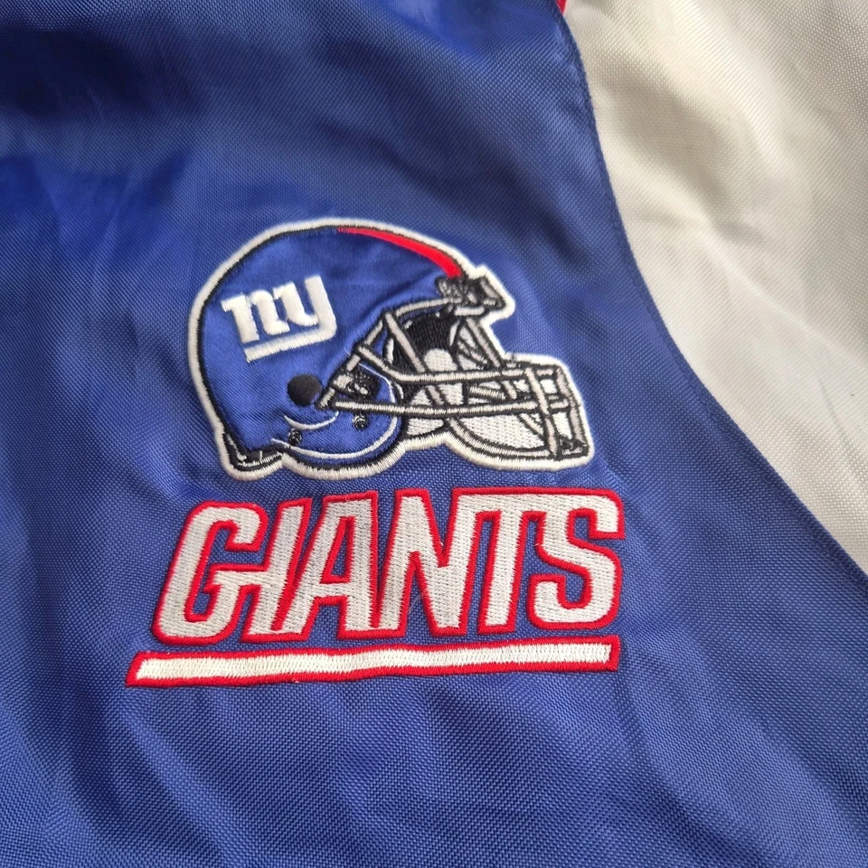 New York Giants NFL Mens Hooded Jacket Zip Up Coat 90s Retro Vintage Classic - Image 3 of 4
