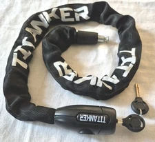 Titanker Heavy Duty Bicycle Lock Chain with Keys - 3 Feet Anti-Theft Lock 