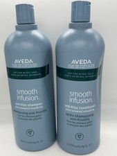 Aveda Smooth Infusion Shampoo and Conditioner 33.8 oz LITER Duo SAME DAY SHIP