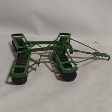 Grada de arado de disco modelo KBA John Deere juguete de colección años 50 juguete de granja de metal