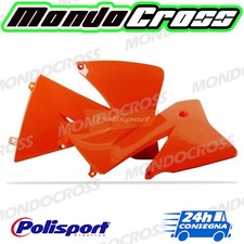Fianchetti radiatore POLISPORT arancione KTM 300 EXC 2001 (01)!