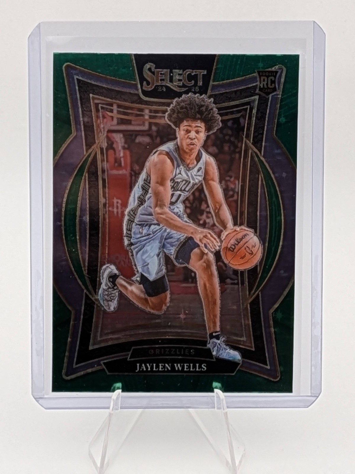 2024-25 Select- Jaylen Wells #79 Concourse Green Stars Prizm (RC)