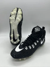 Nike Force Savage Pro TD Football Cleats Mens Size 12 Black/White 880144-010