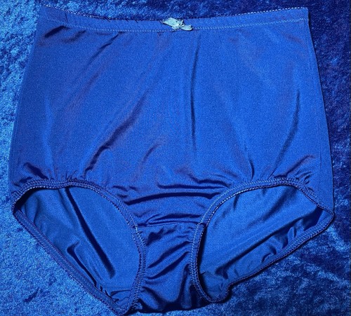 Rosa Nylon Panties Blue Brief Panty Size XL  - Picture 1 of 6
