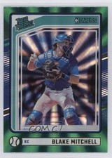 2024 Panini Donruss Rated Prospects Green Laser Blake Mitchell #116 18c3