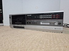 Vintage Sharp Metal Stereo Cassette Deck Model RT-120Dolby System. Made in Korea