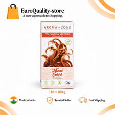 Aroma-Zone Henné Cuivré BIO 200 g Coloration Végétale Cheveux Kit Vegan