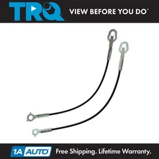 TRQ Tailgate Cable Stay Pair Set for 07-17 Toyota Tundra Pickup Truck