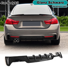 Sport Heckdiffusor Diffusor 2-Rohr schwarz glanz für BMW F32 F33 F36 M-Paket