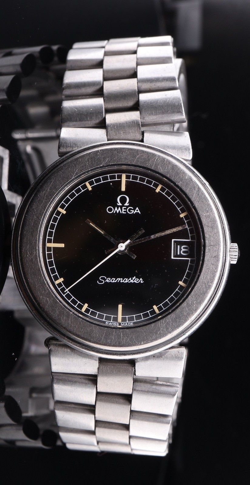 Stainless Wristwatch Quartz Seamaster Steel Vintage 1430 Omega - vintagewatches.pk