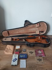 Vintage 1997 Andreas Zeller Romania Stentor 4/4 Full Size Violin With Carry Case