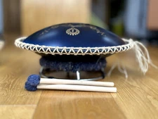 Double Steel Tongue Drum - made in Devon. G major, Celtic D minor. Tank or hank