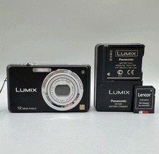 Panasonic LUMIX DMC-FS10 12MP Digital Camera Black *Tested & Working*