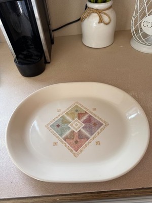 Corelle Mirage 12 Inch Serving Platter Beige